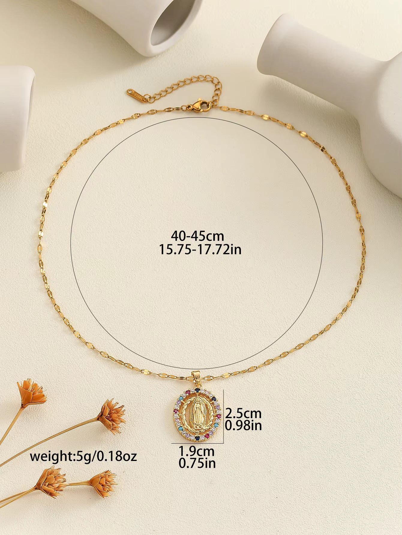 Collar Virgen de Guadalupe